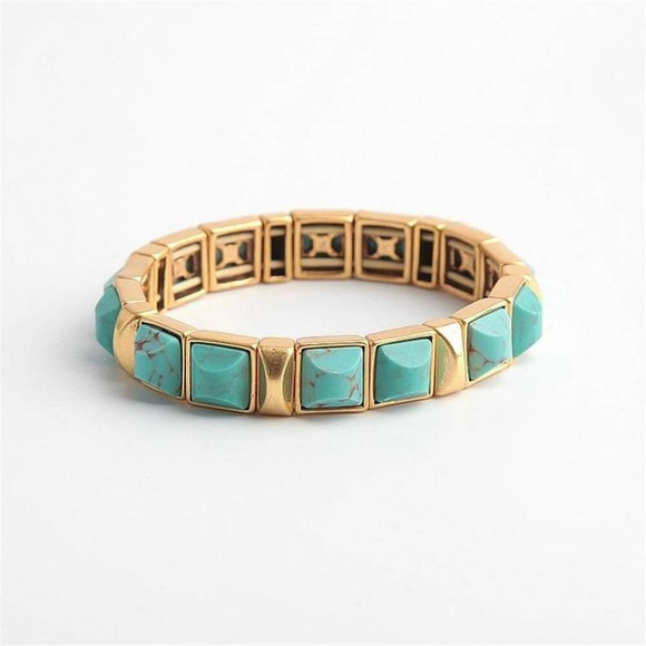 ::Stella & Dot Sawyer Stone Bracelet Turquoise - Picture 5 of 5